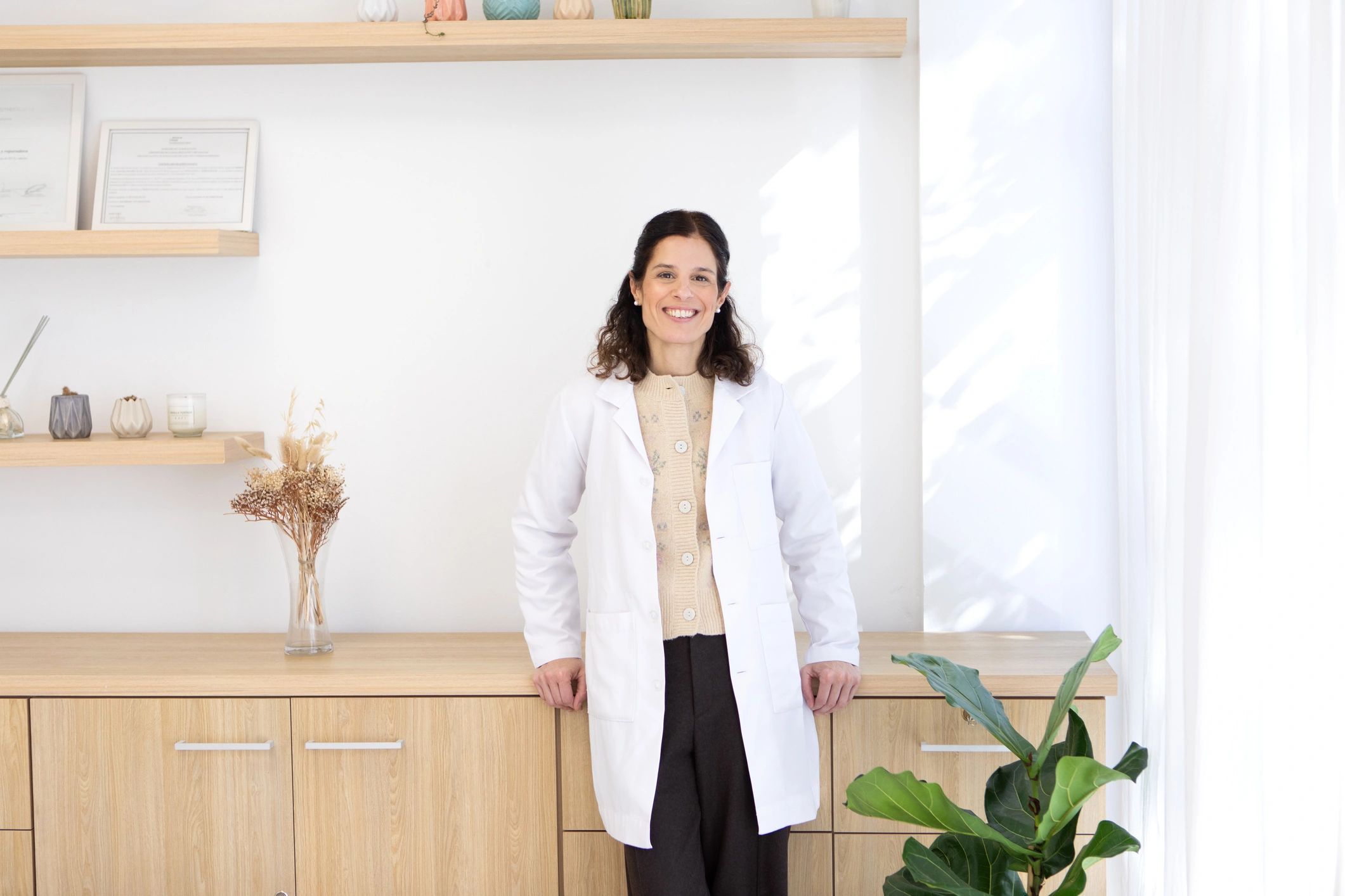 Female doctor in office workspace